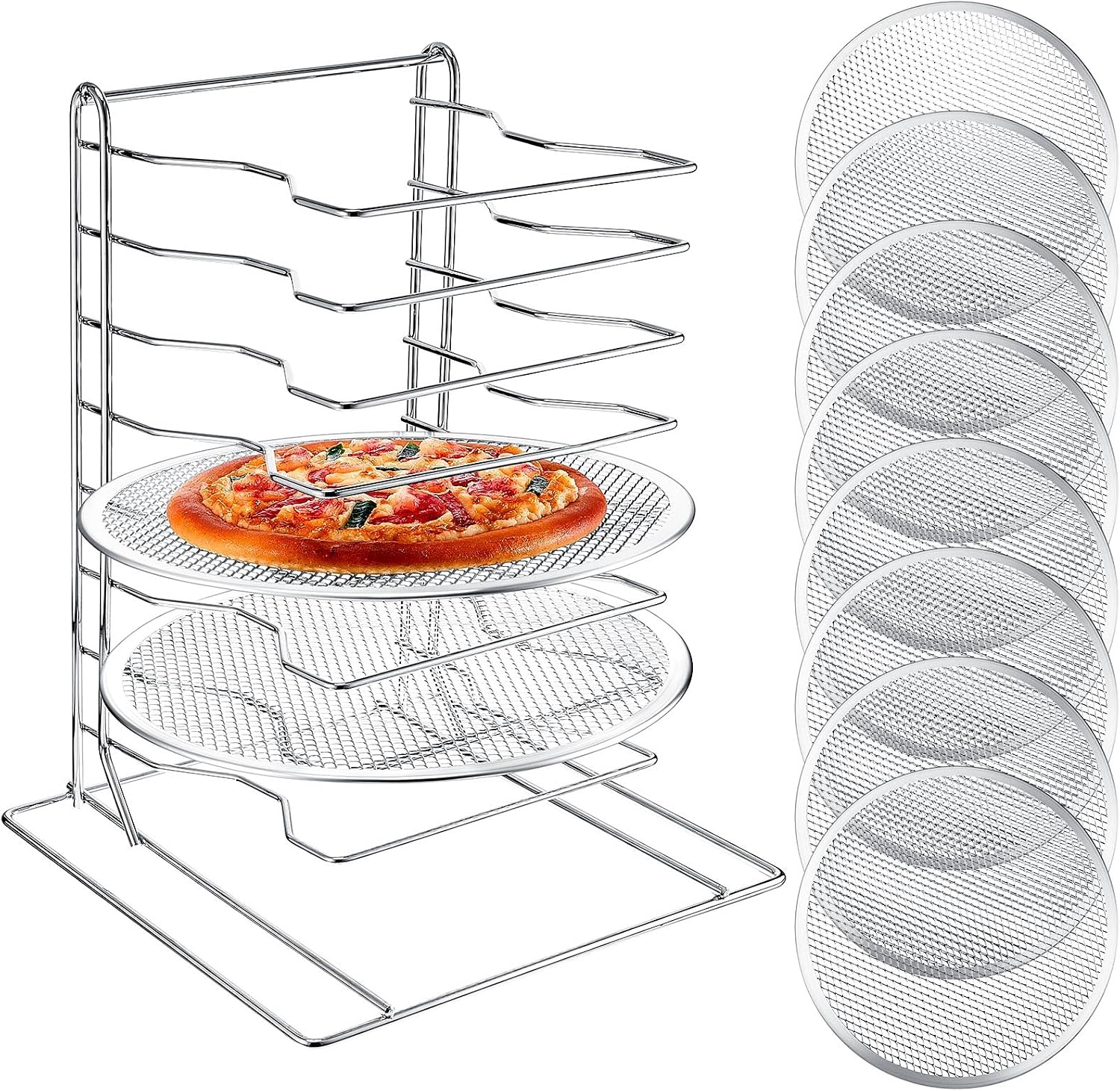 Mini Kitchen Baking - Étagère à pizza à 8 niveaux