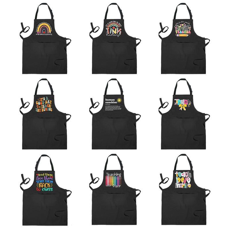 Kitchen Baking Quotes - Tablier noir avec poches, citation amusante