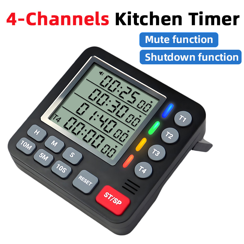 Kitchen Baking Timer - Minuterie de cuisine numérique à 4