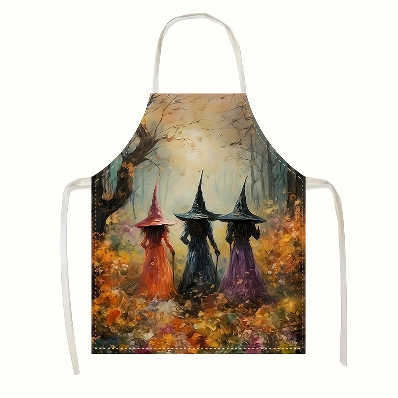 Kitchen Witch Baking - Tablier d'Halloween Sorcière pour Femme, Tablier