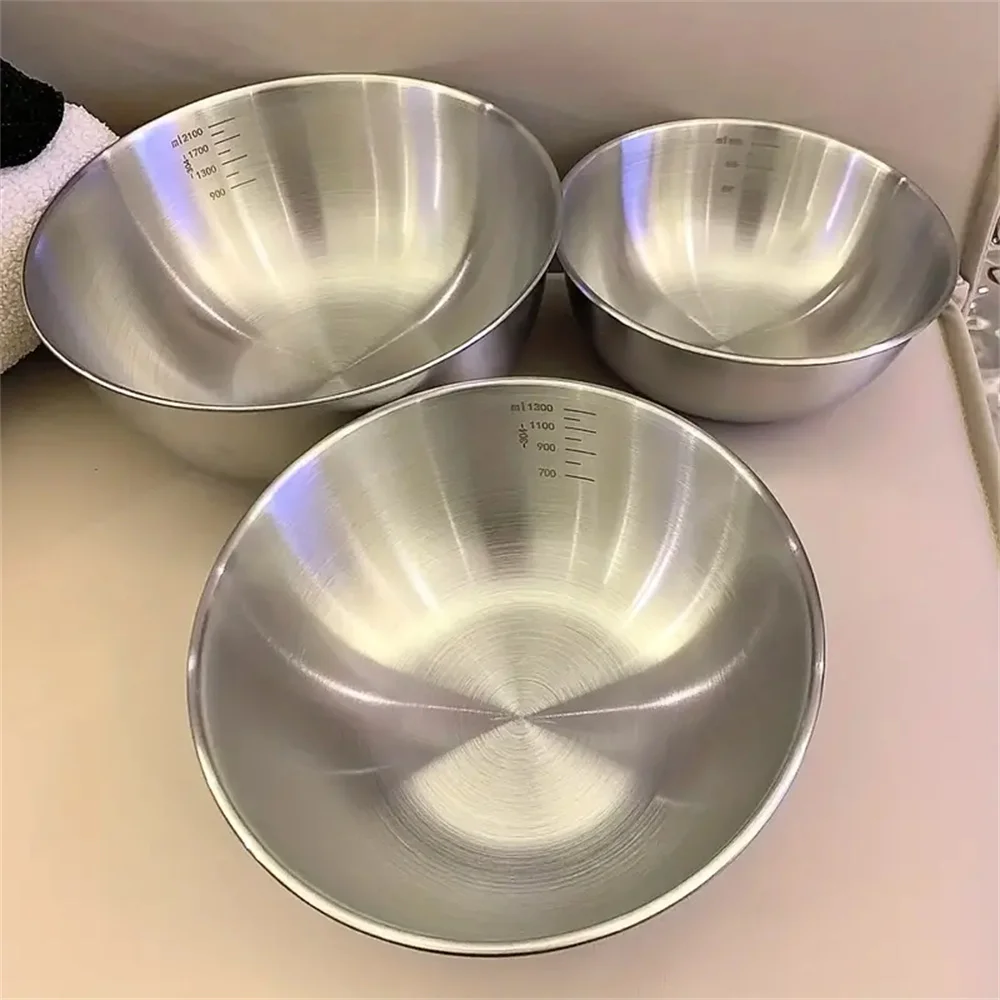 Stand Mixer Bowl - Ensemble de 3 bols en acier