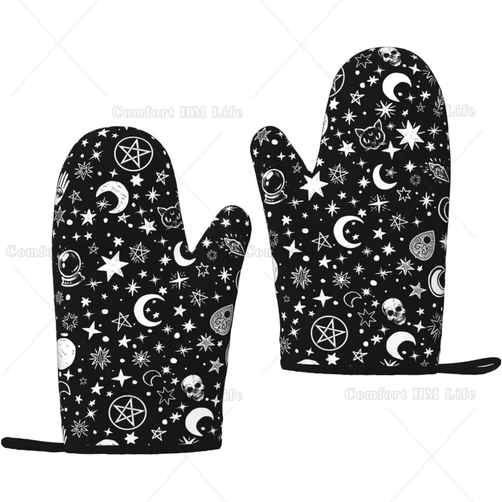 Kitchen Witch Baking - Mitaines de cuisine coordonnantes en silicone