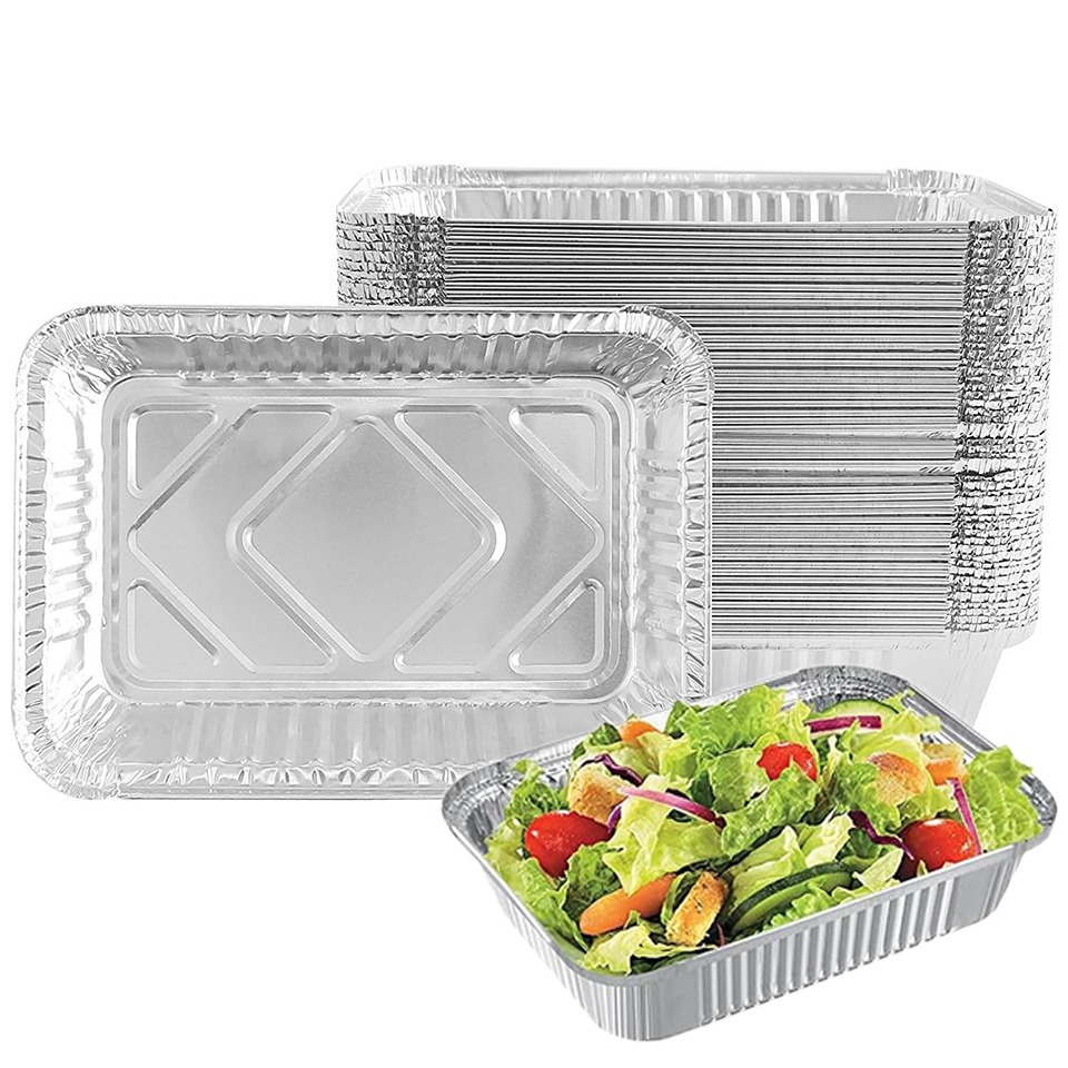 Kitchen Baking Pan Storage - 10/20PCS Barquettes jetables en aluminium épaissies