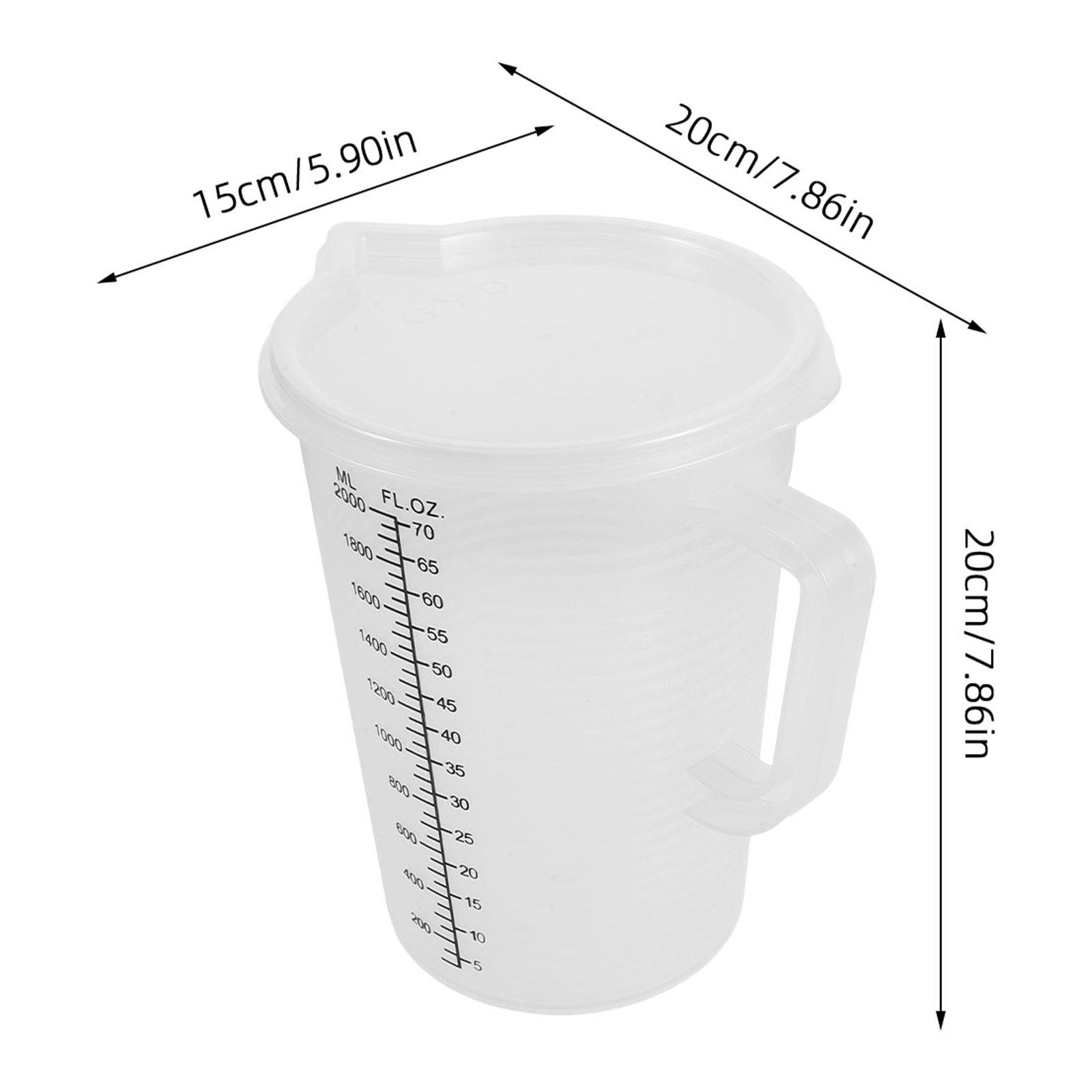 Tasses à mesurer de 2,0 L, gra - Kitchen Baking Containers avis et prix