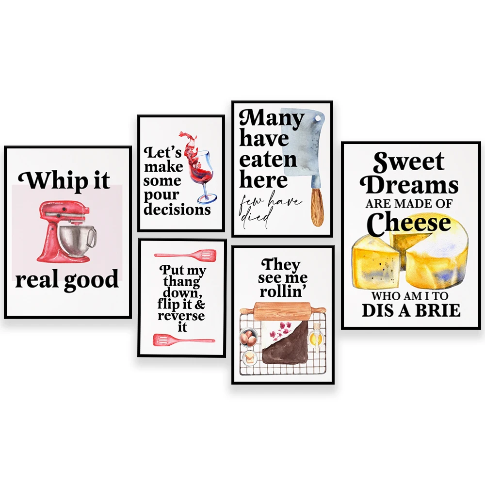 Affiches de citations de cuiss - Kitchen Baking Quotes avis et prix