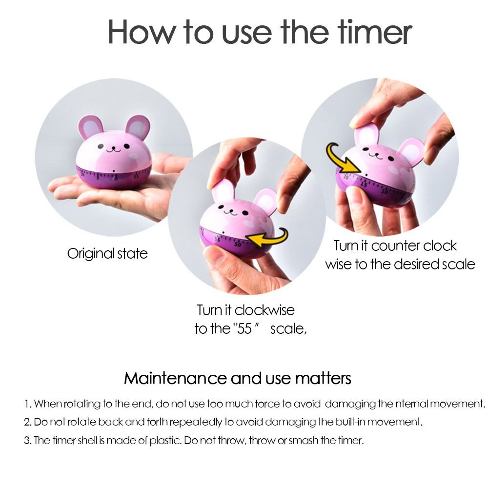 Minuterie mécanique Animal mig - Kitchen Baking Timer avis et prix
