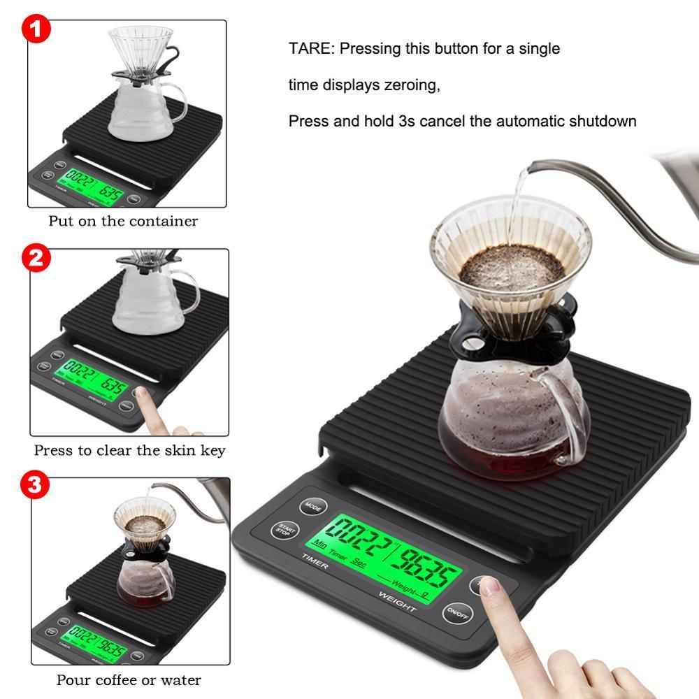 Balance à café à filtre 3kg/0. - Kitchen Baking Timer avis et prix