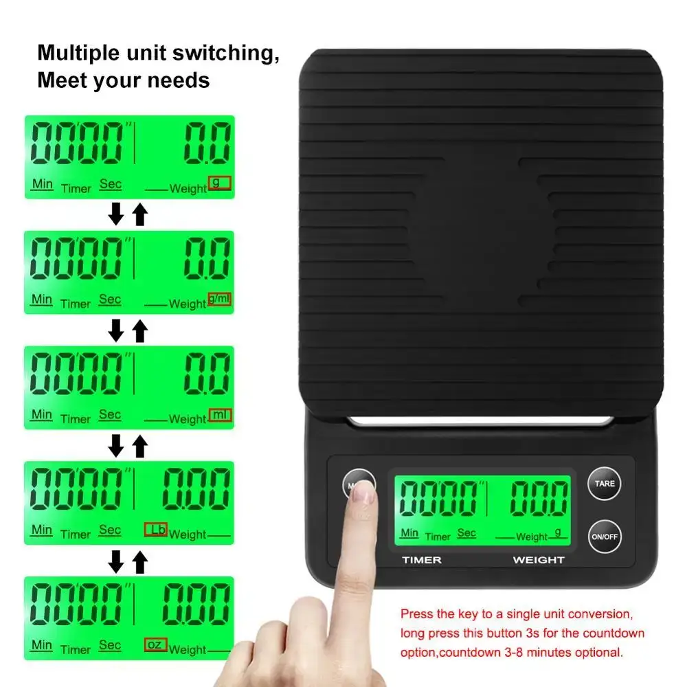 Balance à café à filtre 3kg/0. - Kitchen Baking Timer avis et prix
