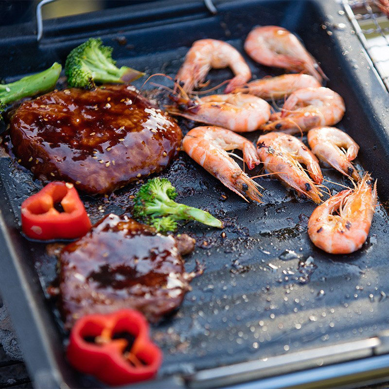 Poêle à griller carrée épaisse - Kitchen Baking Containers avis et prix