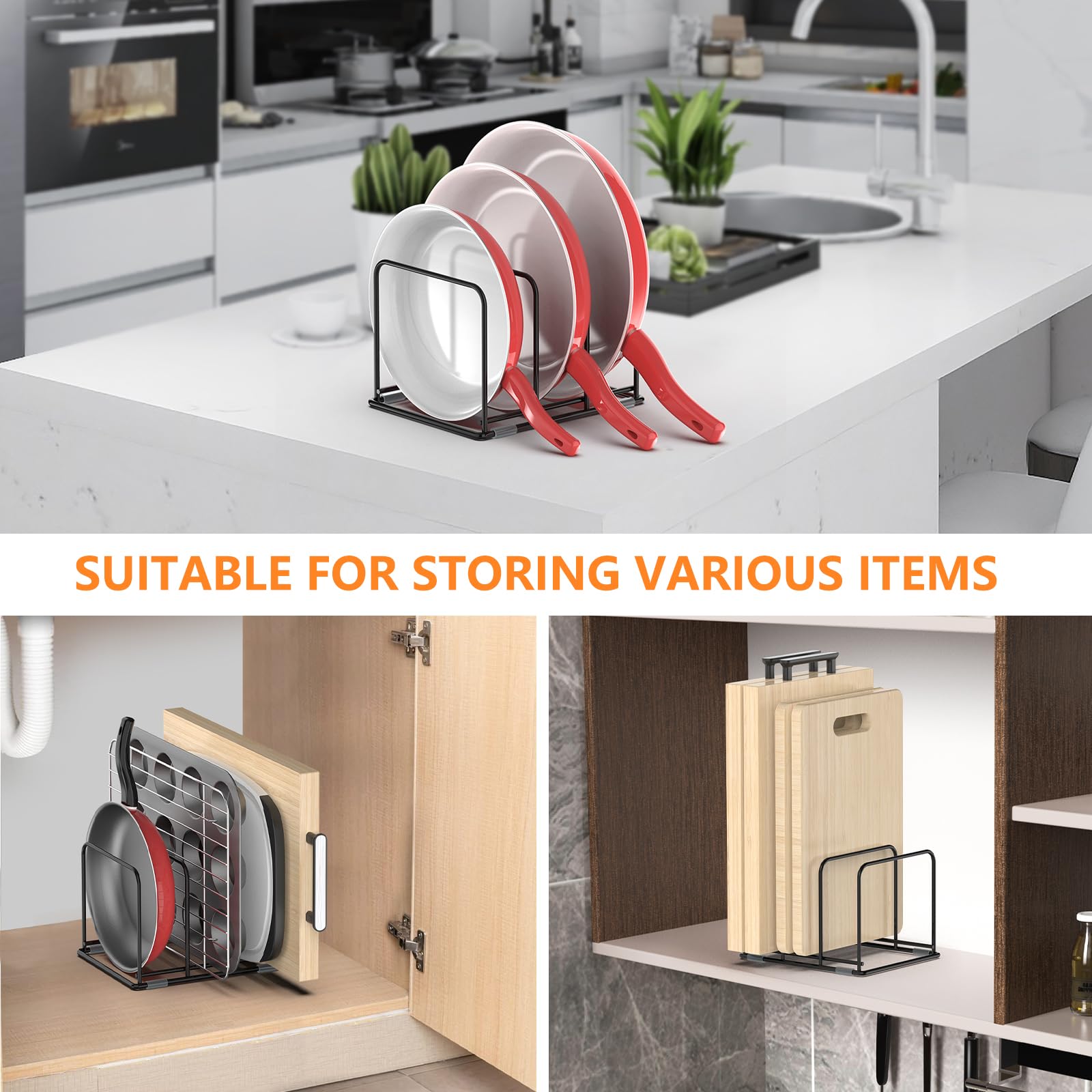 Organisateur de casseroles, or - Kitchen Baking Pan Storage avis et prix
