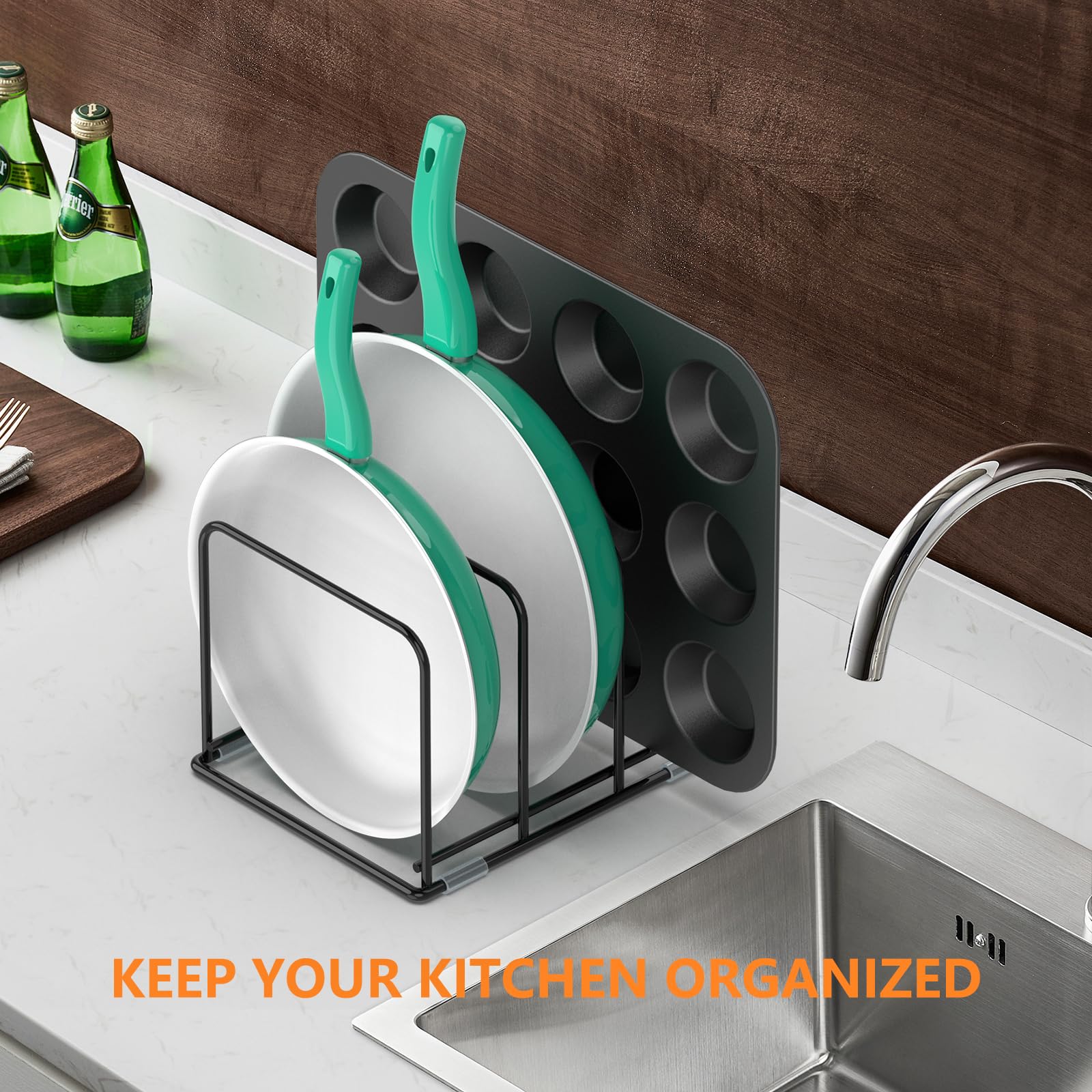 Organisateur de casseroles, or - Kitchen Baking Pan Storage avis et prix