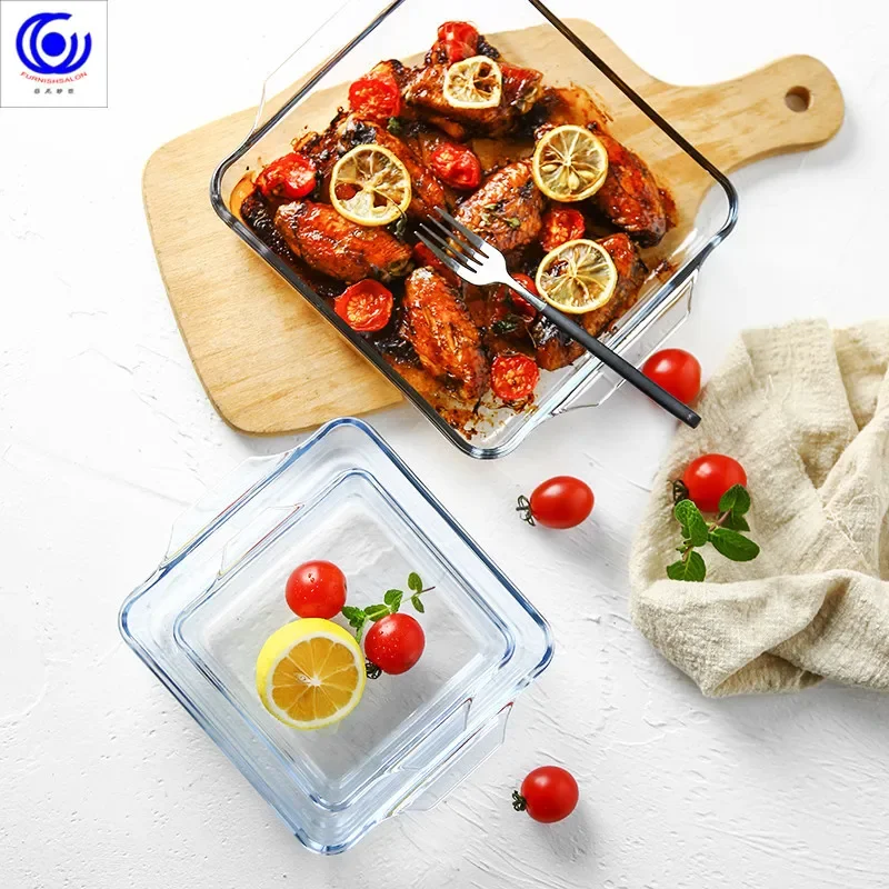 Pio de cuisson en verre trempé - Kitchen Baking Pan Storage avis et prix